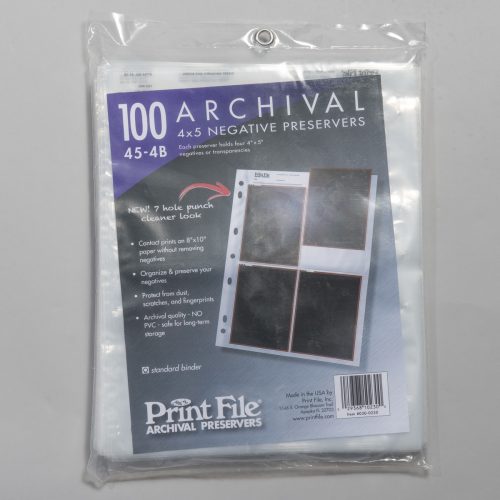 Print File Archival Photo Pages Holds Eight 4x4.5 Prints, Pack of 25  060-0690