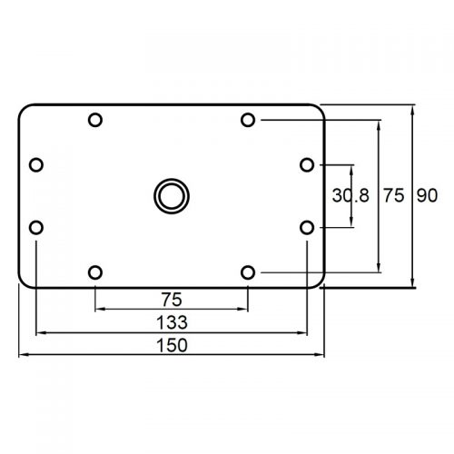 KS-046 / 3” Baby Wall Plate