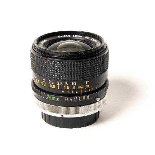 Canon FD 24mm f2.8 S.S. C w/ hood