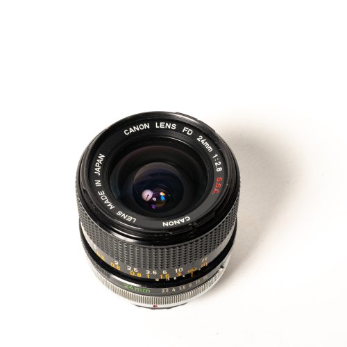 Canon FD 24mm f2.8 S.S. C w/ hood